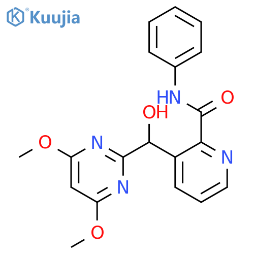 2-Pyridinecarboxamide,3-[(4,6-dimethoxy-2-pyrimidinyl)hydroxymethyl]-N-phenyl- structure