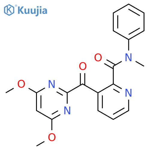 2-Pyridinecarboxamide,3-[(4,6-dimethoxy-2-pyrimidinyl)carbonyl]-N-methyl-N-phenyl- structure