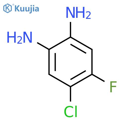 4-Chloro-5-fluorobenzene-1,2-diamine structure