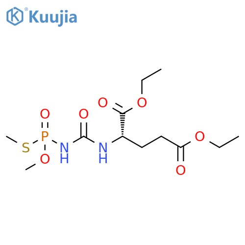DL-Glutamic acid, N-[[[methoxy(methylthio)phosphinyl]amino]carbonyl]-,diethyl ester structure
