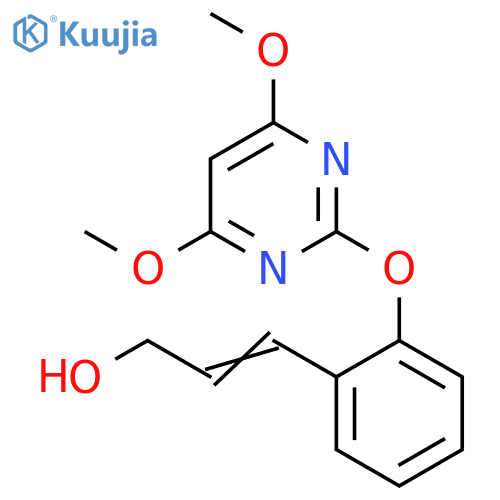 2-Propen-1-ol, 3-[2-[(4,6-dimethoxy-2-pyrimidinyl)oxy]phenyl]- structure