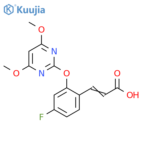 2-Propenoic acid,3-[2-[(4,6-dimethoxy-2-pyrimidinyl)oxy]-4-fluorophenyl]- structure