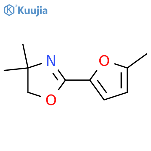 Oxazole, 4,5-dihydro-4,4-dimethyl-2-(5-methyl-2-furanyl)- structure
