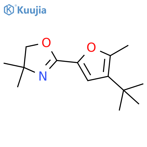 Oxazole,2-[4-(1,1-dimethylethyl)-5-methyl-2-furanyl]-4,5-dihydro-4,4-dimethyl- structure