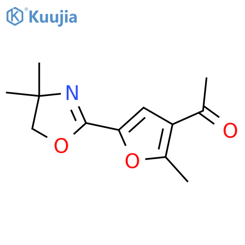 Ethanone,1-[5-(4,5-dihydro-4,4-dimethyl-2-oxazolyl)-2-methyl-3-furanyl]- structure