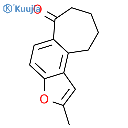 6H-Cyclohepta[e]benzofuran-6-one, 7,8,9,10-tetrahydro-2-methyl- structure