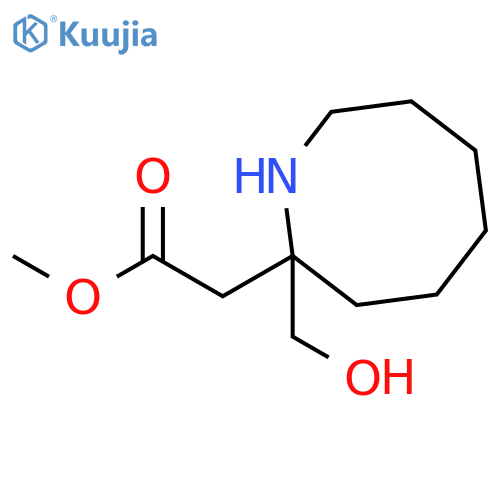 2-Azocineacetic acid, octahydro-2-(hydroxymethyl)-, methyl ester, (±)- structure