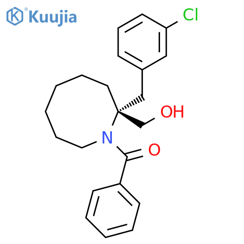 2-Azocinemethanol, 1-benzoyl-2-[(3-chlorophenyl)methyl]octahydro-,(R)- structure