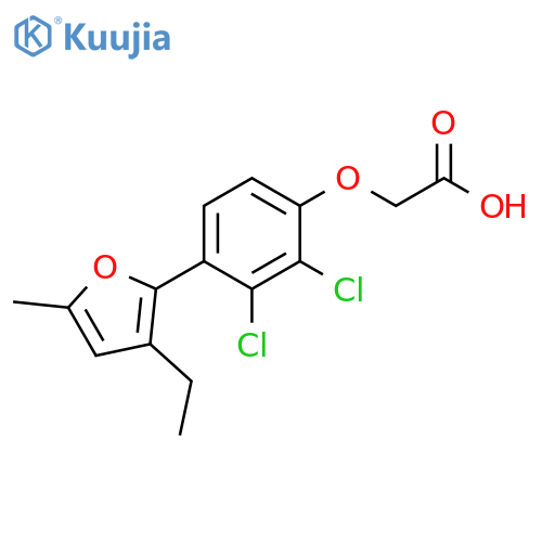 Acetic acid, [2,3-dichloro-4-(3-ethyl-5-methyl-2-furanyl)phenoxy]- structure