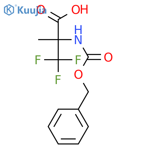 3,3,3-Trifluoro-2-methyl-N-(phenylmethoxy)carbonylalanine structure