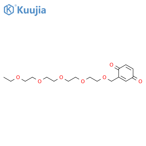 2,5-Cyclohexadiene-1,4-dione, 2-(2,5,8,11,14-pentaoxahexadec-1-yl)- structure