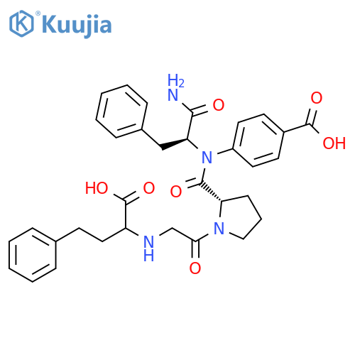 L-Phenylalaninamide,N-(1-carboxy-3-phenylpropyl)glycyl-L-prolyl-N-(4-carboxyphenyl)- structure