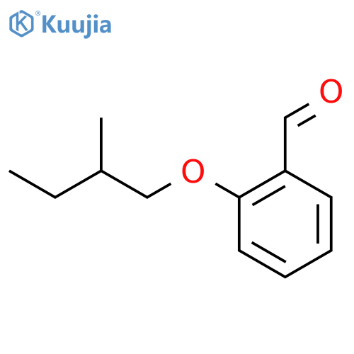Benzaldehyde, (2-methylbutoxy)- structure