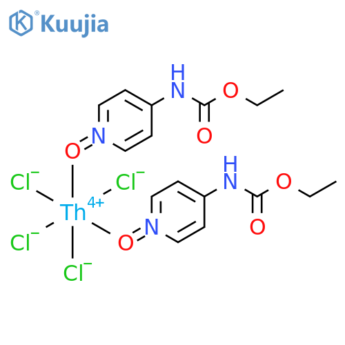 Thorium, tetrachlorobis[ethyl (1-oxido-4-pyridinyl)carbamate]- (9CI) structure