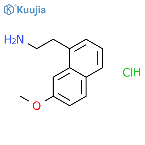 2-(7-methoxy-1-naphthyl)ethanamine;hydrochloride structure