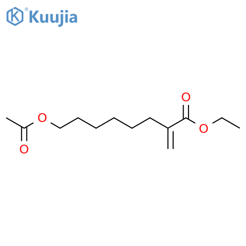 Octanoic acid, 8-(acetyloxy)-2-methylene-, ethyl ester structure