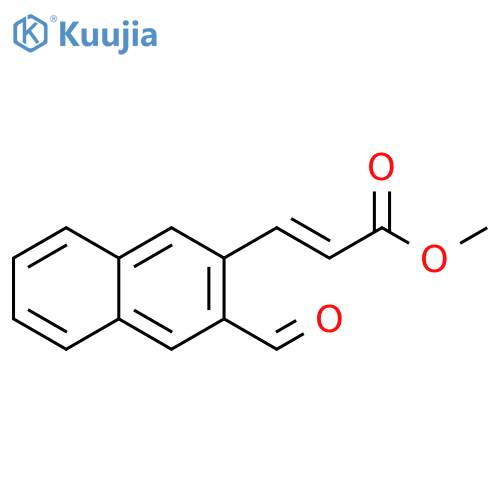 2-Propenoic acid, 3-(3-formyl-2-naphthalenyl)-, methyl ester, (E)- structure