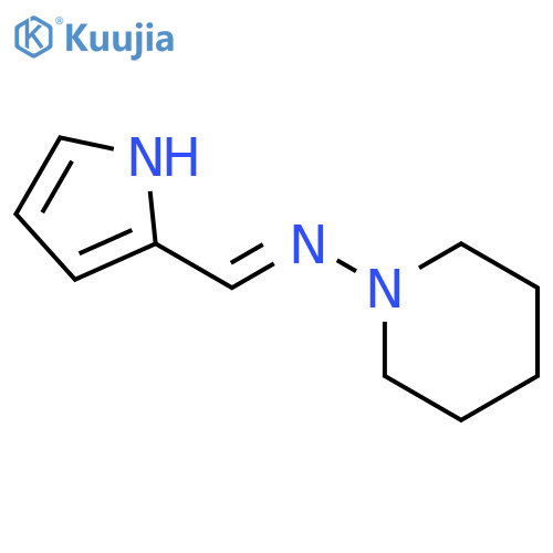 1-Piperidinamine, N-(1H-pyrrol-2-ylmethylene)- structure