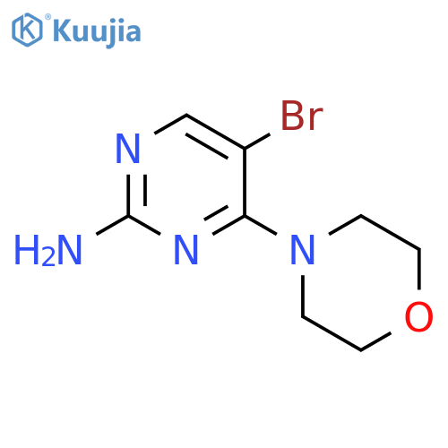 5-bromo-4-(morpholin-4-yl)pyrimidin-2-amine structure