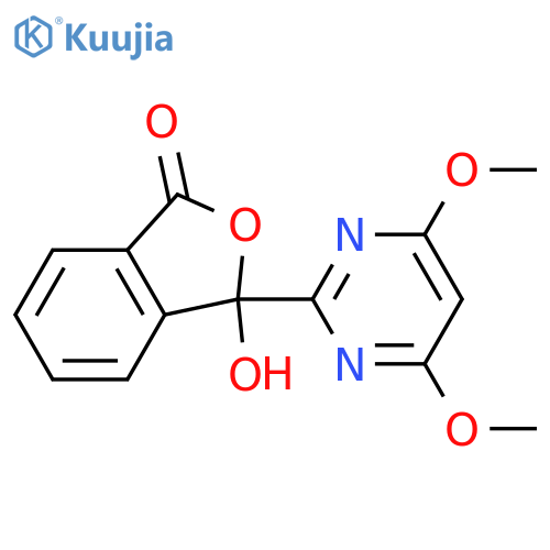 1(3H)-Isobenzofuranone, 3-(4,6-dimethoxy-2-pyrimidinyl)-3-hydroxy- structure
