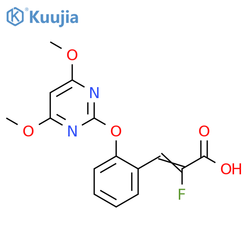 2-Propenoic acid,3-[2-[(4,6-dimethoxy-2-pyrimidinyl)oxy]phenyl]-2-fluoro- structure