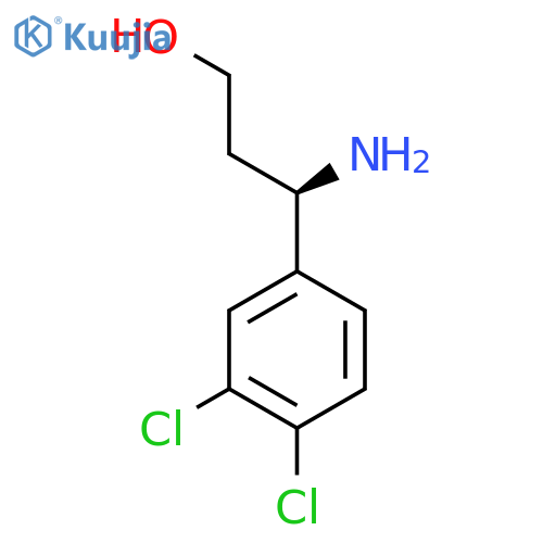 (3R)-3-Amino-3-(3,4-dichlorophenyl)propan-1-OL structure