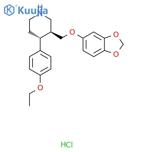 Rac-trans-4-Defluoro-4-ethoxy Paroxetine Hydrochloride structure