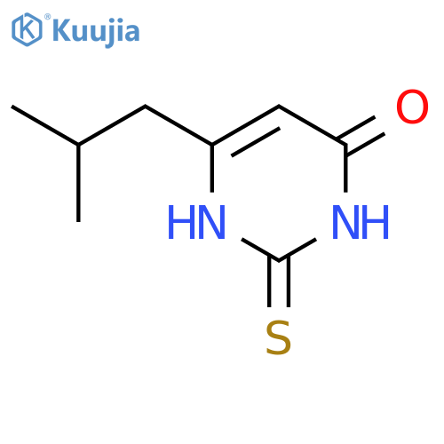6-isobutyl-2-mercaptopyrimidin-4-ol structure