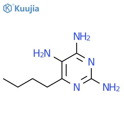 2,4,5-Pyrimidinetriamine, 6-butyl- structure