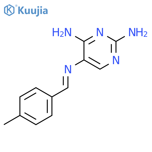 2,4,5-Pyrimidinetriamine, N5-[(4-methylphenyl)methylene]- structure