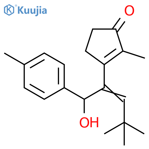 2-Cyclopenten-1-one,3-[1-[hydroxy(4-methylphenyl)methyl]-3,3-dimethyl-1-butenyl]-2-methyl- structure
