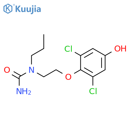 1-2-(2,6-dichloro-4-hydroxyphenoxy)ethyl-1-propylurea structure