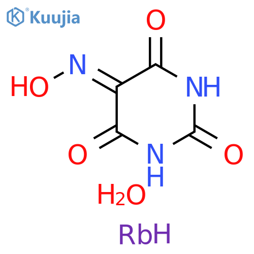 2,4,5,6(1H,3H)-Pyrimidinetetrone, 5-oxime, monorubidium salt, monohydrate (9CI) structure