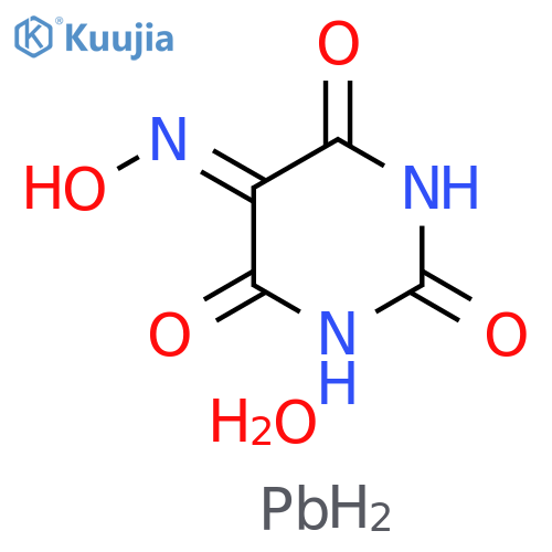 2,4,5,6(1H,3H)-Pyrimidinetetrone, 5-oxime, lead(2+) salt (2:1), dihydrate (9CI) structure