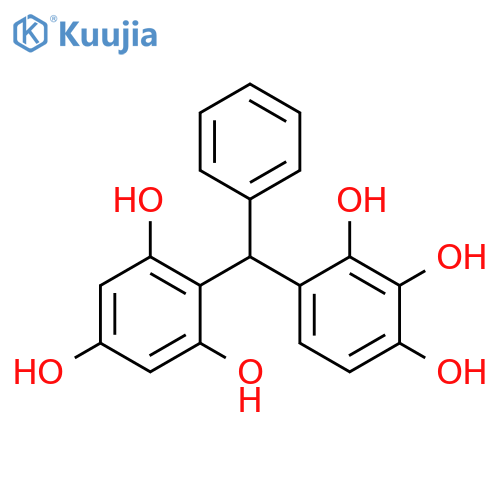 1,2,3-Benzenetriol, 4-[phenyl(2,4,6-trihydroxyphenyl)methyl]- structure
