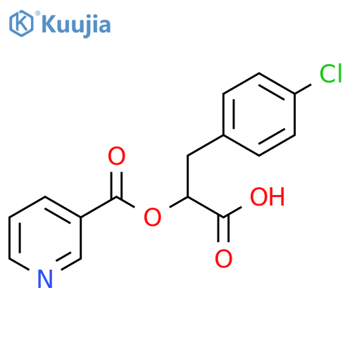 3-Pyridinecarboxylic acid, 1-carboxy-2-(4-chlorophenyl)ethyl ester structure