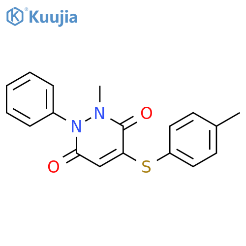 3,6-Pyridazinedione,1,2-dihydro-2-methyl-4-[(4-methylphenyl)thio]-1-phenyl- structure