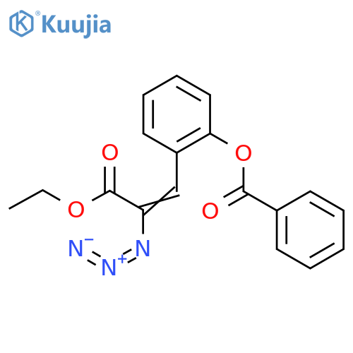 2-Propenoic acid, 2-azido-3-[2-(benzoyloxy)phenyl]-, ethyl ester structure