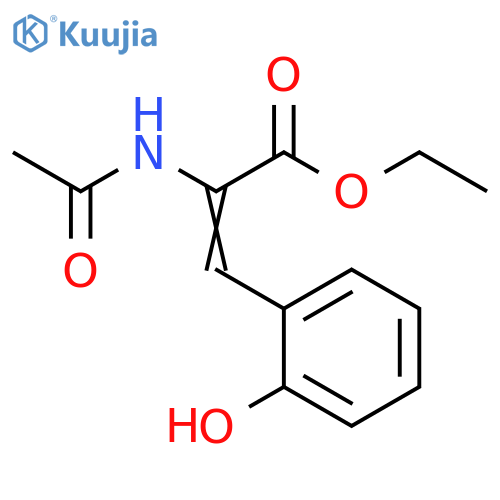 2-Propenoic acid, 2-(acetylamino)-3-(2-hydroxyphenyl)-, ethyl ester structure