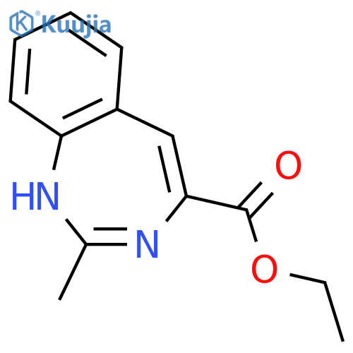 1H-1,3-Benzodiazepine-4-carboxylic acid, 2-methyl-, ethyl ester structure