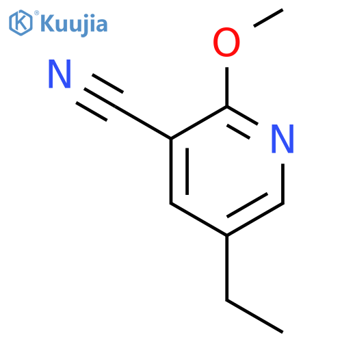 5-ethyl-2-methoxy-3-Pyridinecarbonitrile structure