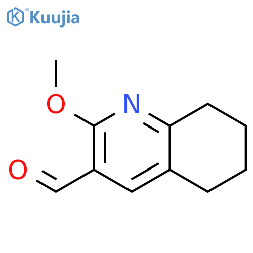5,6,7,8-tetrahydro-2-methoxy-3-Quinolinecarboxaldehyde structure