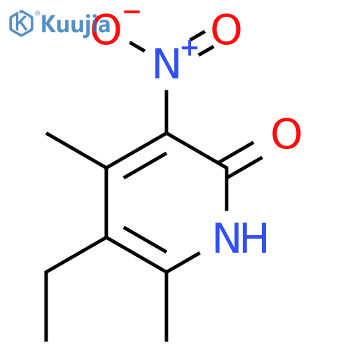2(1H)-Pyridinone, 5-ethyl-4,6-dimethyl-3-nitro- structure