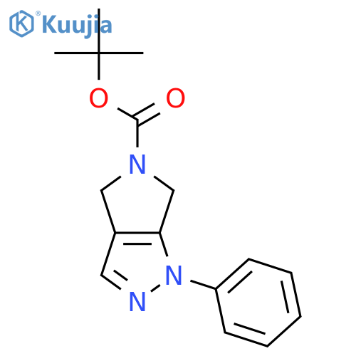 tert-Butyl 1-phenyl-4,6-dihydropyrrolo3,4-cpyrazole-5(1h)-carboxylate structure