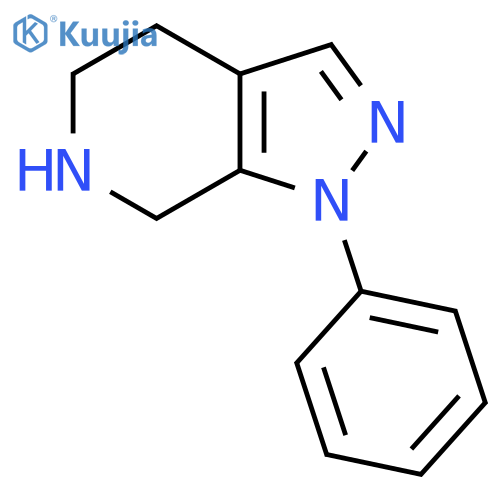 1-Phenyl-1H,4H,5H,6H,7H-pyrazolo3,4-cpyridine structure