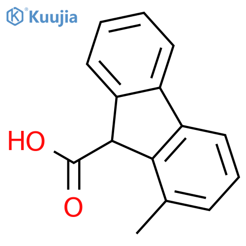 9H-Fluorene-9-carboxylic acid, 1-methyl- structure