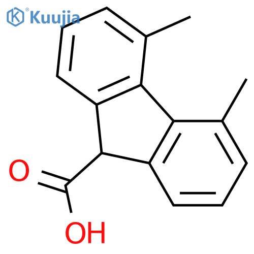9H-Fluorene-9-carboxylic acid, 4,5-dimethyl- structure