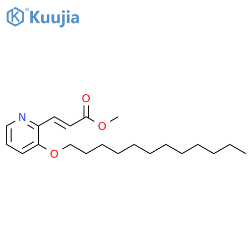 2-Propenoic acid, 3-[3-(dodecyloxy)-2-pyridinyl]-, methyl ester, (E)- structure