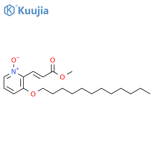 2-Propenoic acid, 3-[3-(dodecyloxy)-1-oxido-2-pyridinyl]-, methyl ester,(E)- structure