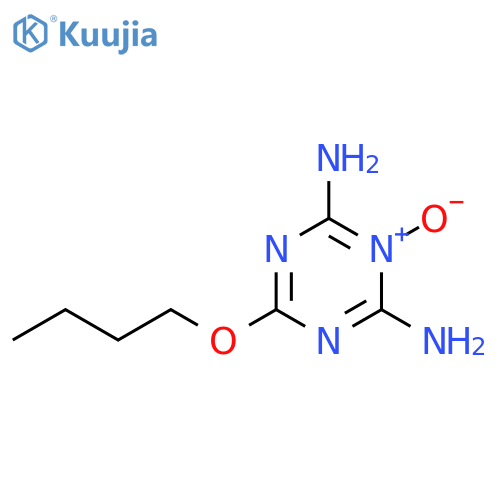 1,3,5-Triazine-2,4-diamine, 6-butoxy-, 3-oxide structure
